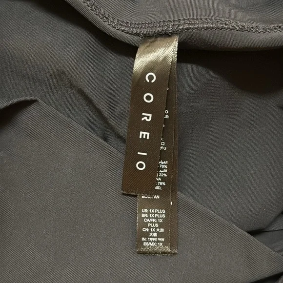 CORE 10 Black Bike Shorts Plus Size 1X - Picture 5 of 9